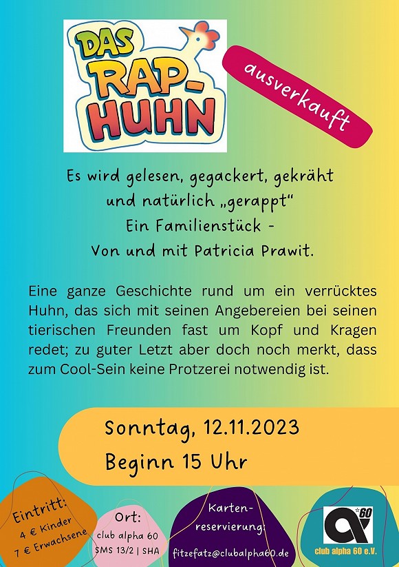 Ausverkauft: Fitze Fatz um 3: Das RapHuhn