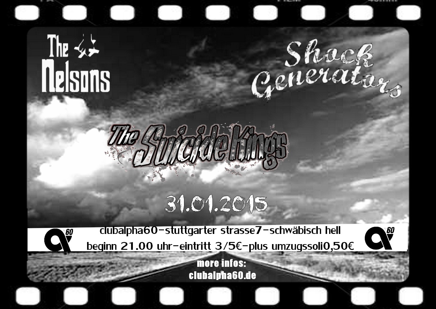 Samstag, 31.1.15: PUNKROCK`N`ROLL-SHOW