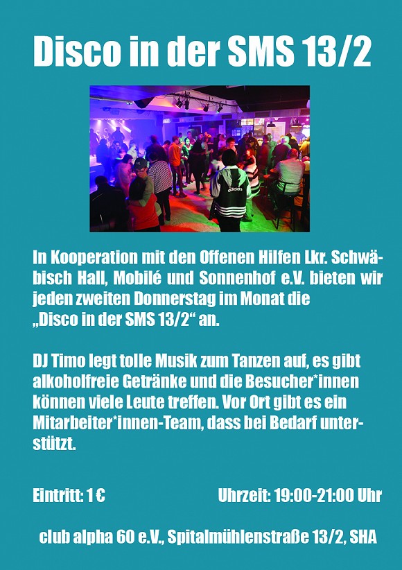 Disco in der SMS