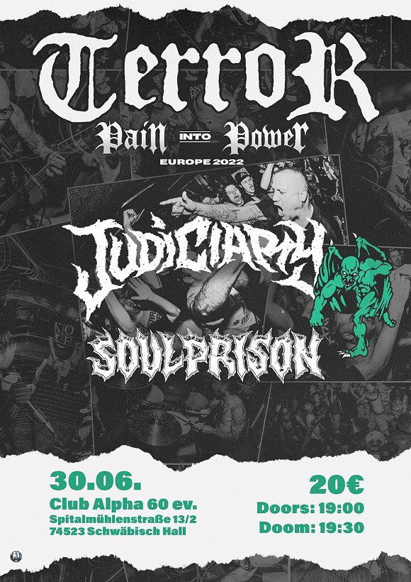 Terror / Judiciary / Soulprison - keine Abendkasse