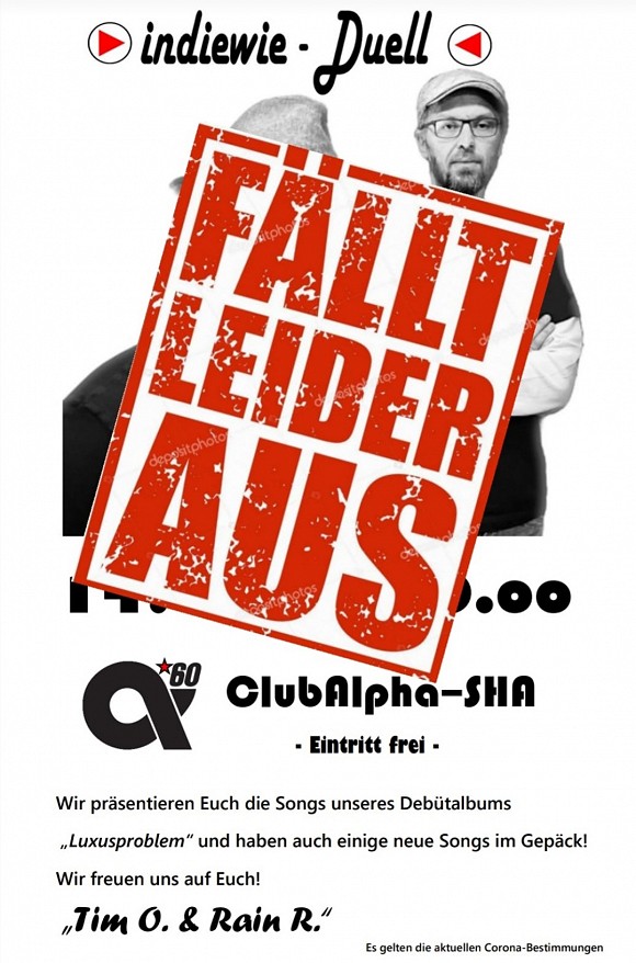 ACHTUNG: FÄLLT AUS - Indiewie-Duell