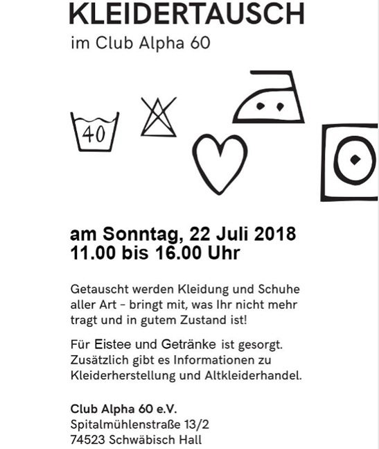 Kleidertauschparty Outdoor